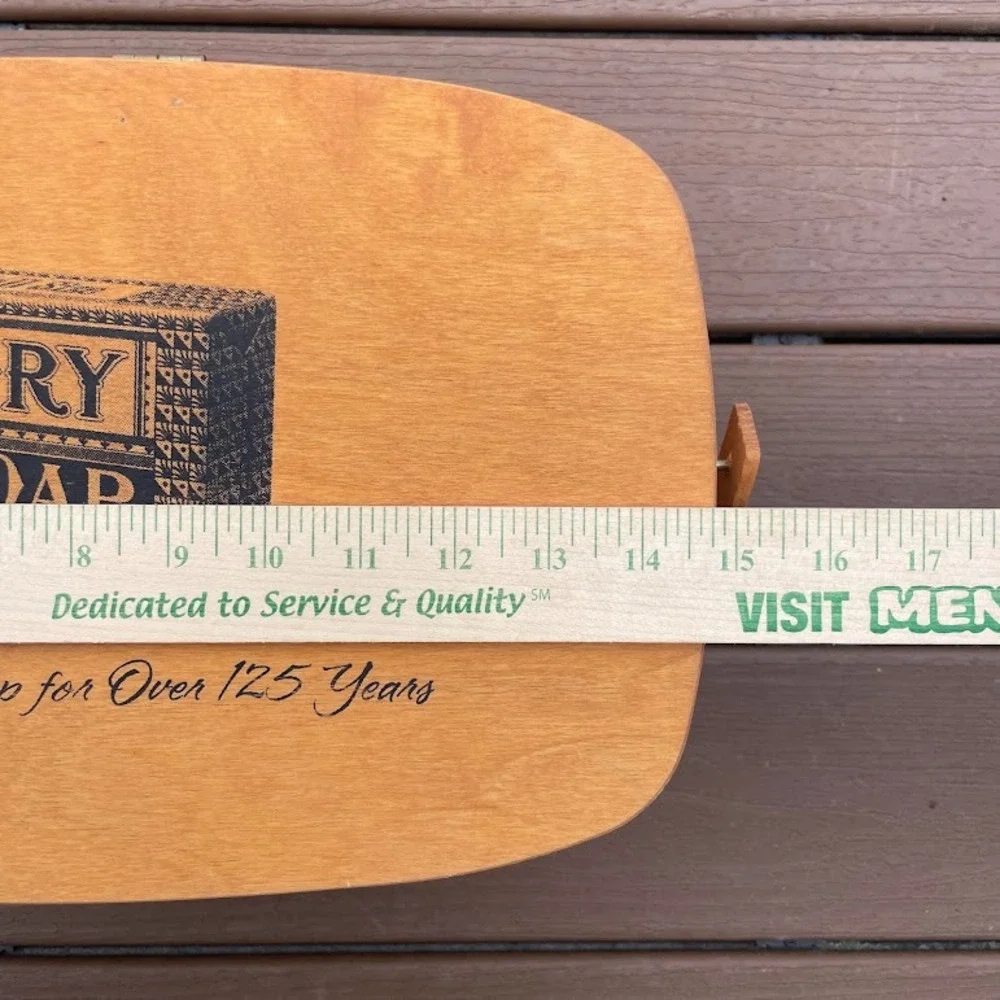 Peterboro Basket Co Ivory Soap 125th Anniversary Basket Brown Woven Wood 2004